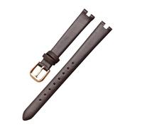 DNDJJM Leder-Uhrenarmband kompatibel mit Tissot 1853 Notch Strap Flamenco Serie T003 Gürtel Damen T009a Uhrenarmband 8 mm 10 mm 12 mm(Brown-rosegold,10mm-3mm)
