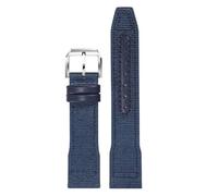 DNDJJM Nylon-Canvas-Uhrenarmband, kompatibel mit AP CODE 11.59 Serie 15210 26393 Gürtel Herren 22 mm(Blue-Silver,22mm)