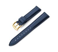 DNDJJM Segeltuch-Uhrenarmband, 18/19/20/22 mm, Schnellverschluss-Lederband, kompatibel mit Omega, kompatibel mit Cartier-Gürtel for Herren(Blue-Gold Buckle,20mm)
