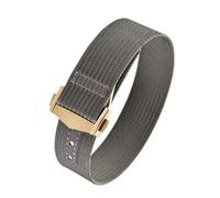 DNDJJM Segeltuch-Uhrenarmband aus Segeltuch, 18 mm, 20 mm, 22 mm, Gummiloch, Sport, wasserdicht, Faltschließe, kompatibel mit Swatch(Grey 3,18mm)