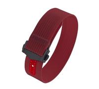 DNDJJM Segeltuch-Uhrenarmband aus Segeltuch, 18 mm, 20 mm, 22 mm, Gummiloch, Sport, wasserdicht, Faltschließe, kompatibel mit Swatch(Rose Red 2,20mm)