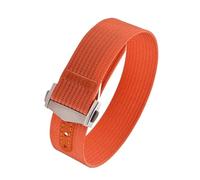 DNDJJM Segeltuch-Uhrenarmband aus Segeltuch, 18 mm, 20 mm, 22 mm, Gummiloch, Sport, wasserdicht, Faltschließe, kompatibel mit Swatch(Orange 1,20mm)