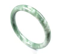 DNTENG Jade-Armband für Damen, 100 % natürliche, grüne Jade, Glücksbringer, echte runde Jade-Armreifen der Güteklasse A, mit Schmuckschatulle und Zertifikat, innen 54-64 mm, 64 month, Stein, Chalcedon