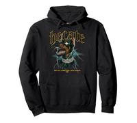 Doberman Dog Vintage Streetwear Urban Hip Hop Metal Rock Y2K Pullover Hoodie