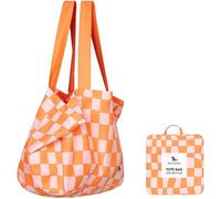 Dock & Bay - Strandtasche apricot Groovy Check