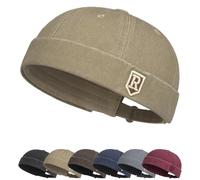 Docker Cap Herren Damen Mütze Seemannsmütze Kappe Ohne Schirm Beanie Verstellbarer Cotton Docker Cap Hafenmütze Original Dockermütze Herren Sommer Brimless Hat Seemannskappe