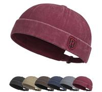 Docker Cap Herren Damen Mütze Seemannsmütze Kappe Ohne Schirm Beanie Verstellbarer Cotton Docker Cap Hafenmütze Original Dockermütze Herren Sommer Brimless Hat Seemannskappe