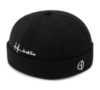 Docker MüTze Sommer Herren Verstellbar Cap100% Baumwolle Damen Cotton Docker Cap Seemannsmütze Hafenmütze Original Dockermütze Herren Sommer Brimless Hat Kopfbedeckung Seemannskappe