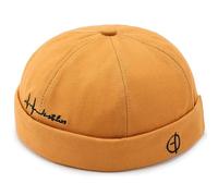 Docker MüTze Sommer Herren Verstellbar Cap100% Baumwolle Damen Cotton Docker Cap Seemannsmütze Hafenmütze Original Dockermütze Herren Sommer Brimless Hat Kopfbedeckung Seemannskappe