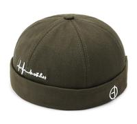 Docker MüTze Sommer Herren Verstellbar Cap100% Baumwolle Damen Cotton Docker Cap Seemannsmütze Hafenmütze Original Dockermütze Herren Sommer Brimless Hat Kopfbedeckung Seemannskappe