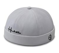 Docker MüTze Sommer Herren Verstellbar Cap100% Baumwolle Damen Cotton Docker Cap Seemannsmütze Hafenmütze Original Dockermütze Herren Sommer Brimless Hat Kopfbedeckung Seemannskappe