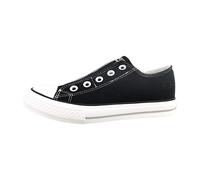 Dockers by Gerli Damen Schuhe Sneaker Schnürschuh Turnschuh Sneaker Canvas, Farbe:Schwarz, Schuhgröße:EUR 40, Artikel:-150 Black/White