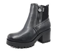 Dockers by Gerli Damen Combat Boots, Frauen Stiefeletten,uebergangsschuhe,uebergangsstiefel,schnürstiefel,schwarz/dunkelgrau,41 EU