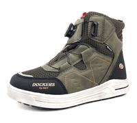 Dockers by Gerli Unisex - Kinder Combat Boots, Jungen,Mädchen Stiefeletten,wasserabweisend,warm gefüttert,khaki,39 EU