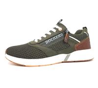 Dockers by Gerli Herren Low-Top Sneaker, Männer Halbschuhe,Turnschuhe,Laufschuhe,schnürschuhe,schnürer,Business,Freizeit,Khaki,42 EU