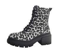 Dockers Stiefelette Lederimitat Schwarz/grau Warmfutter - 39