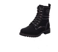 Stiefelette DOCKERS BY GERLI, Damen, Gr. 39, schwarz, Velourslederimitat, Schuhe Stiefelette, Schnürboots mit modischer Schnürung (14538766-39) schwarz