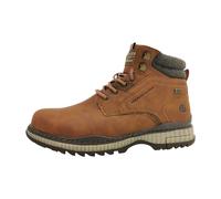 Winterboots DOCKERS BY GERLI, Herren, Gr. 42, braun (cognac), Lederimitat, Schuhe, Schnürboots mit Warmfutter (52946233-42) cognac