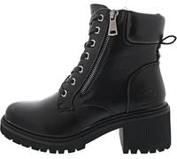 Schnürstiefelette DOCKERS BY GERLI, Damen, Gr. 39, schwarz, Lederimitat, Schuhe, Biker Boots mit Reißverschluss (93275427-39) schwarz