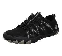 Barfußschuh DOCKERS BY GERLI, Kinder, Gr. 35, schwarz (schwarz, grau), Synthetik, Textil, Schuhe Barfußschuh, Barfußschuh, Sneaker, Schlupfschuh für Outdoor (57178954-35) schwarz, grau