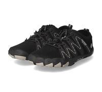 Barfußschuh DOCKERS BY GERLI, Kinder, Gr. 36, schwarz (schwarz, grau), Synthetik, Textil, Schuhe Barfußschuh, Barfußschuh, Sneaker, Schlupfschuh für Outdoor (57178954-36) schwarz, grau