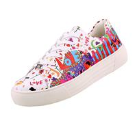 Dockers by Gerli Damen 42BM250 Sneaker, Weiss/Multi, 38 EU Schmal