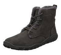 Dockers by Gerli Damen Barfußschuh Stiefelette aus Kunstleder in Grau mit Reißverschluss. dunkelgrau Gr. 38