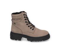 Dockers by Gerli Damen Combat Boots, Frauen Stiefeletten,warm gefüttert,Bootee,Booties,halbstiefel,Kurzstiefel,Taupe,39 EU
