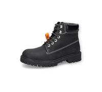 Dockers by Gerli Damen Combat Boots, Frauen Stiefeletten,warm gefüttert,Bootee,Booties,halbstiefel,Kurzstiefel,schwarz,42 EU