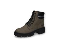 Dockers by Gerli Damen Combat Boots, Frauen Stiefeletten,warm gefüttert,halbstiefel,Kurzstiefel,uebergangsschuhe,Khaki,41 EU