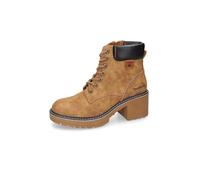 Dockers by Gerli Damen Combat Boots, Frauen Stiefeletten,warm gefüttert,Stiefel,Bootee,Booties,halbstiefel,Kurzstiefel,golden tan,38 EU