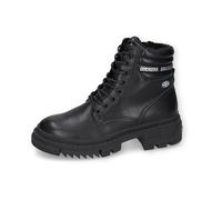 Dockers by Gerli Damen Combat Boots, Frauen Stiefeletten,warm gefüttert,Winterstiefel,Winterschuhe,Stiefel,Bootee,Booties,schwarz,39 EU