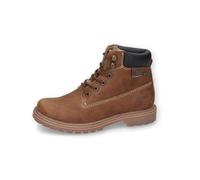 Dockers by Gerli Damen Combat Boots, Frauen Stiefeletten,wasserabweisend,Kurzstiefel,uebergangsschuhe,uebergangsstiefel,Cognac,41 EU