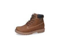 Dockers by Gerli Damen Combat Boots, Frauen Stiefeletten,wasserabweisend,warm gefüttert,uebergangsstiefel,schnürstiefel,Cognac,39 EU