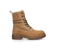 Dockers by Gerli Damen Combat Boots, Frauen Stiefeletten,warm gefüttert,halbstiefel,Kurzstiefel,uebergangsschuhe,golden tan,37 EU