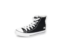 Dockers by Gerli Damen High-Top Sneaker, Frauen Halbschuhe,Turnschuhe,Laufschuhe,schnürschuhe,schnürer,mid Cut,schwarz,40 EU