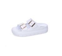 Dockers by Gerli Damen Klassische Sandalen, Frauen Sandalen,Badesandalen,Wasserschuhe,Aquaschuhe,Klettverschluss,Weiss/Multi,40 EU