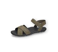 Dockers by Gerli Damen Klassische Sandalen, Frauen Sandalen,offene Schuhe,Strandschuhe,badeschuhen,Badelatschen,Khaki/schwarz,38 EU