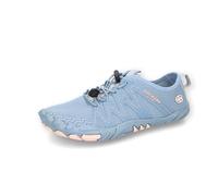 Barfußschuh DOCKERS BY GERLI, Damen, Gr. 38, blau (blau, rosa), Textil, Synthetik, sportlich, Schuhe, Sneaker, Slipper, Freizeitschuh mit bequemen Vorfußbereich (36743435-38) blau, rosa