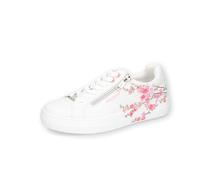 Dockers by Gerli Damen Low-Top Sneaker, Frauen Halbschuhe,Freizeitschuhe,Turnschuhe,Laufschuhe,schnürschuhe,schnürer,Weiss/Multi,41 EU