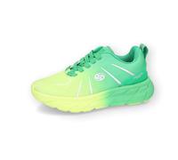 Dockers by Gerli Damen Low-Top Sneaker, Frauen Halbschuhe,Freizeitschuhe,Turnschuhe,Laufschuhe,schnürschuhe,schnürer,grün/gelb,41 EU
