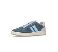 Dockers by Gerli Damen Low-Top Sneaker, Frauen Halbschuhe,Sportschuhe,Freizeitschuhe,Turnschuhe,Laufschuhe,schnürer,blau/Weiss,39 EU