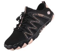 Dockers by Gerli Damen Low-Top Sneaker, Frauen Halbschuhe,Turnschuhe,Laufschuhe,schnürschuhe,schnürer,Business,schwarz/rosa,40 EU