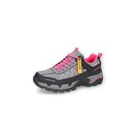 Dockers by Gerli Damen Sneaker, Frauen Halbschuhe,wasserabweisend,schnürschuhe,schnürer,straßenschuhe,Strassenschuhe,grau/pink,38 EU