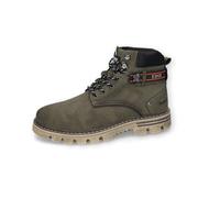 Dockers by Gerli Herren Combat Boots, Männer Stiefeletten,schnürstiefel,Stiefel,Bootee,Booties,halbstiefel,Kurzstiefel,Oliv,43 EU