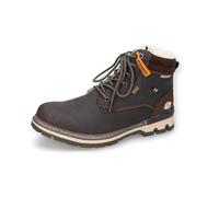 Dockers by Gerli Herren Combat Boots, Männer Stiefeletten,warm gefüttert,Booties,halbstiefel,Kurzstiefel,uebergangsschuhe,Schoko,44 EU