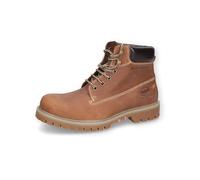 Dockers by Gerli Herren Combat Boots, Männer Stiefeletten,warm gefüttert,Kurzstiefel,uebergangsschuhe,uebergangsstiefel,Cognac,43 EU