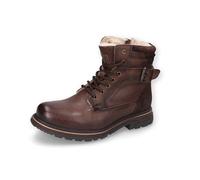 Dockers by Gerli Herren Combat Boots, Männer Stiefeletten,warm gefüttert,uebergangsstiefel,schnürstiefel,Winterstiefel,braun,43 EU