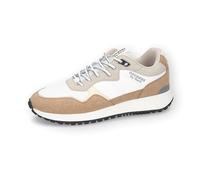 Dockers by Gerli Herren Low-Top Sneaker, Männer Halbschuhe,Laufschuhe,schnürschuhe,schnürer,Business,Freizeit,Weiss/braun,42 EU