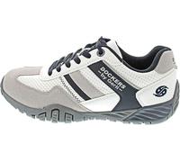 Dockers by Gerli Herren Low-Top Sneaker, Männer Halbschuhe,Turnschuhe,Laufschuhe,schnürschuhe,schnürer,Business,offweiss/grau,45 EU